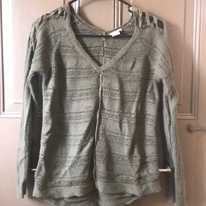 Open stitch sweater